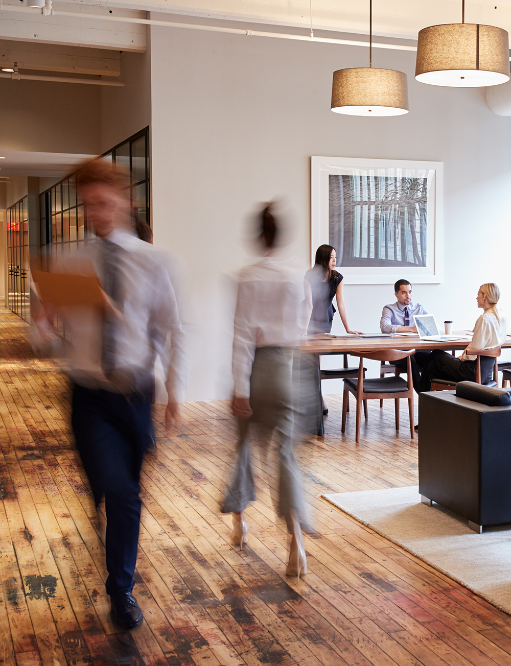 Modern Office Busy Modern Corporate Office | SmartFee